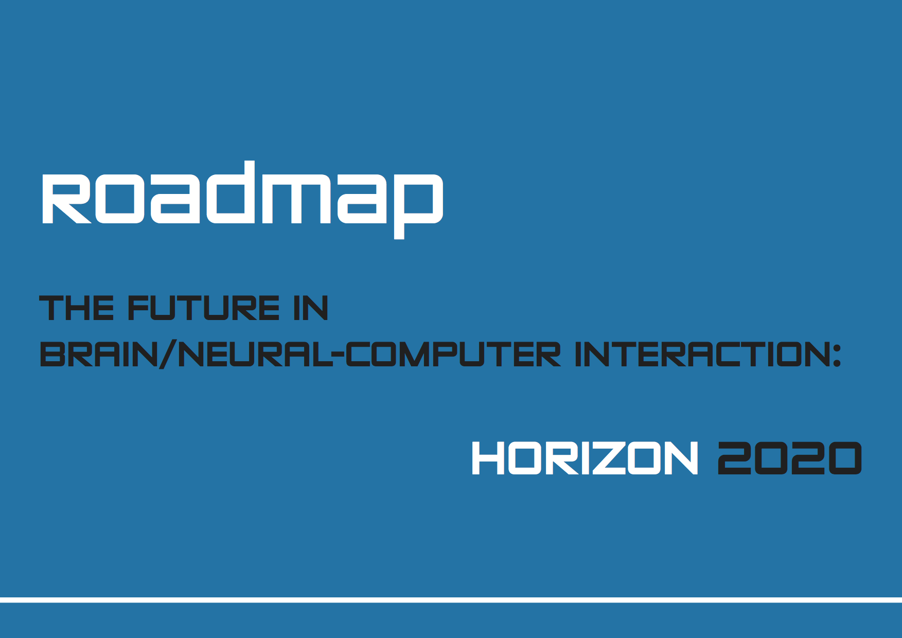 Roadmap BNCI Horizon 2020 Frontpage